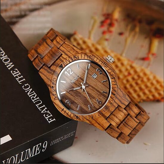 Vyriškas natūralus Zebrawood